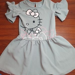 Cute hello kitty gray youth dress sz 5